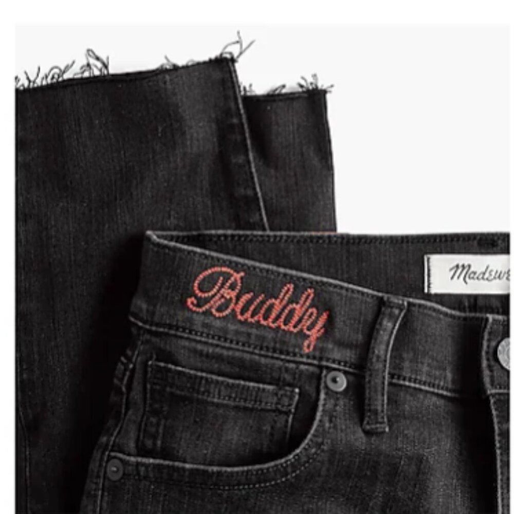 9" Mid-Rise Skinny Jeans in Black Sea - Picture 4 of 5